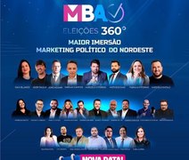 MBA Eleições 360°: estão esgotando os ingressos do último lote do maior evento de marketing político do Nordeste