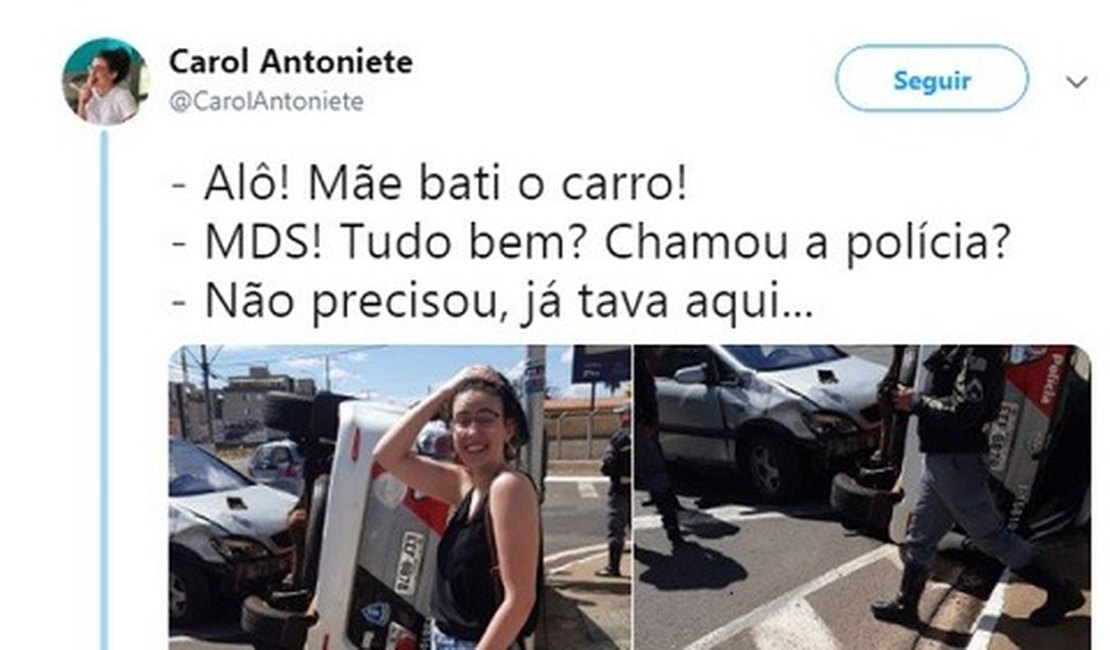 Recém-habilitada, jovem colide contra viatura da PM, em SP: “Rindo de desespero'