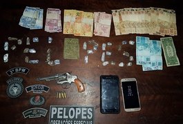 Pelopes prende dupla suspeita de roubos e tráfico em Arapiraca