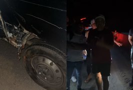 VÍDEO: Acidente envolve carro e van com integrantes do Grupo Gingado em São Miguel dos Campos