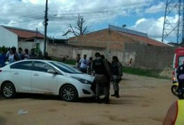 Veículo em alta velocidade atropela ciclista em bairro de Arapiraca