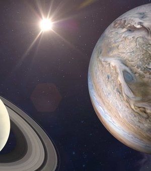 'Estrela de Natal'?  Júpiter e Saturno se alinham em fenômeno raro visto há cerca de 800 anos