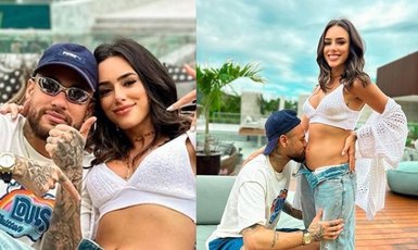 Bruna Biancardi e Neymar Júnior anunciam nova gravidez e casal espera mais um filho