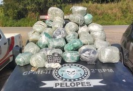 Polícia Militar apreende mais de 32kg de drogas em São José da Laje