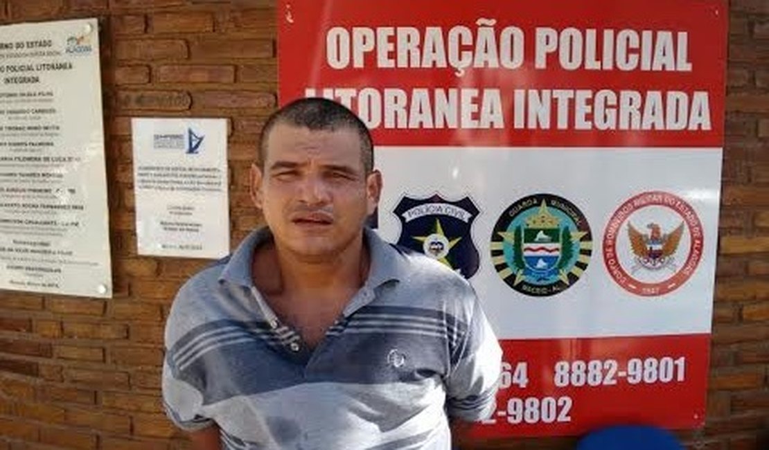 Reeducando é capturado pela Oplit na orla de Maceió