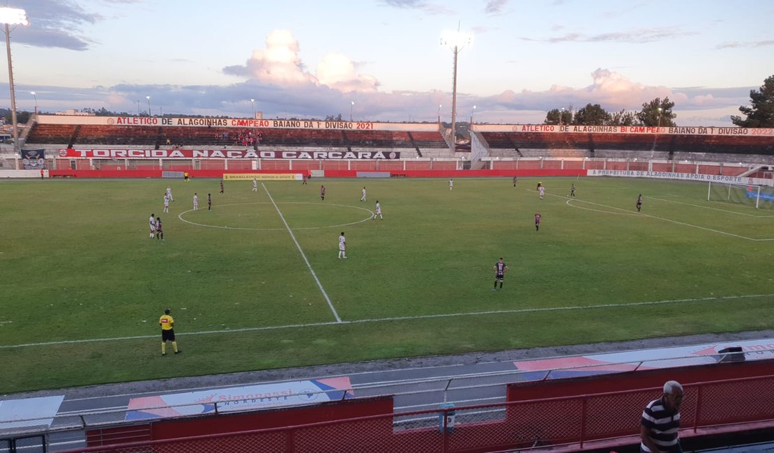 Quarta seguida: ASA perde por 1 a 0 para o Atlético-BA e se complica na Série D do brasileiro