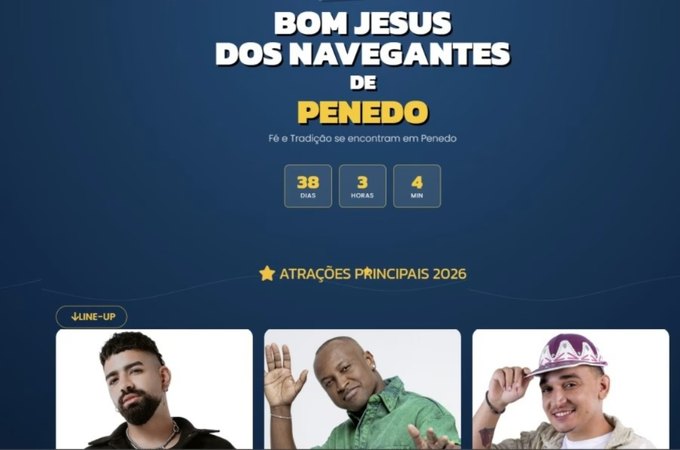 Prefeitura lança site do Bom Jesus 2026 com sistema moderno de hospedagens integrado