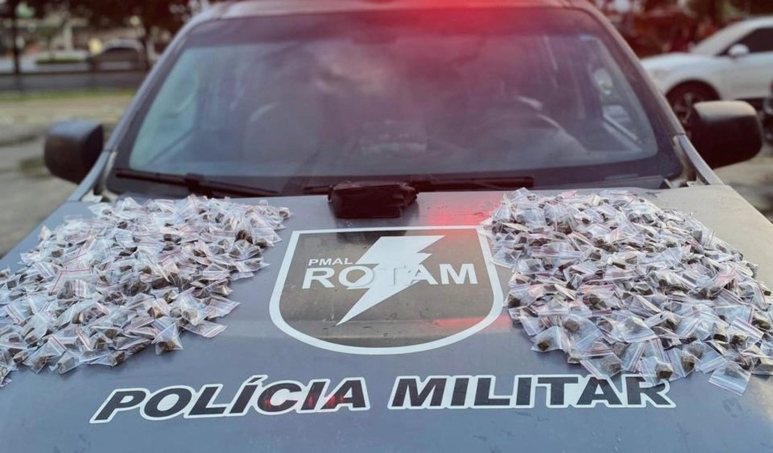 Ações da Polícia Militar resultam em apreensão de revólver, mais de 40 munições e drogas em Maceió