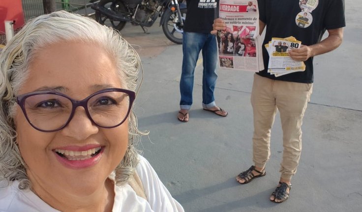Lenilda Luna intensifica agenda com panfletagem nas portas de fábricas em Maceió