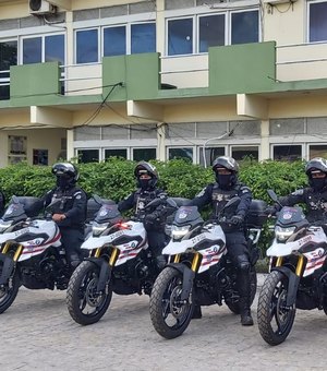 Rocam do 3° Batalhão de Polícia Militar recebe 10 novas motocicletas para o trabalho diário