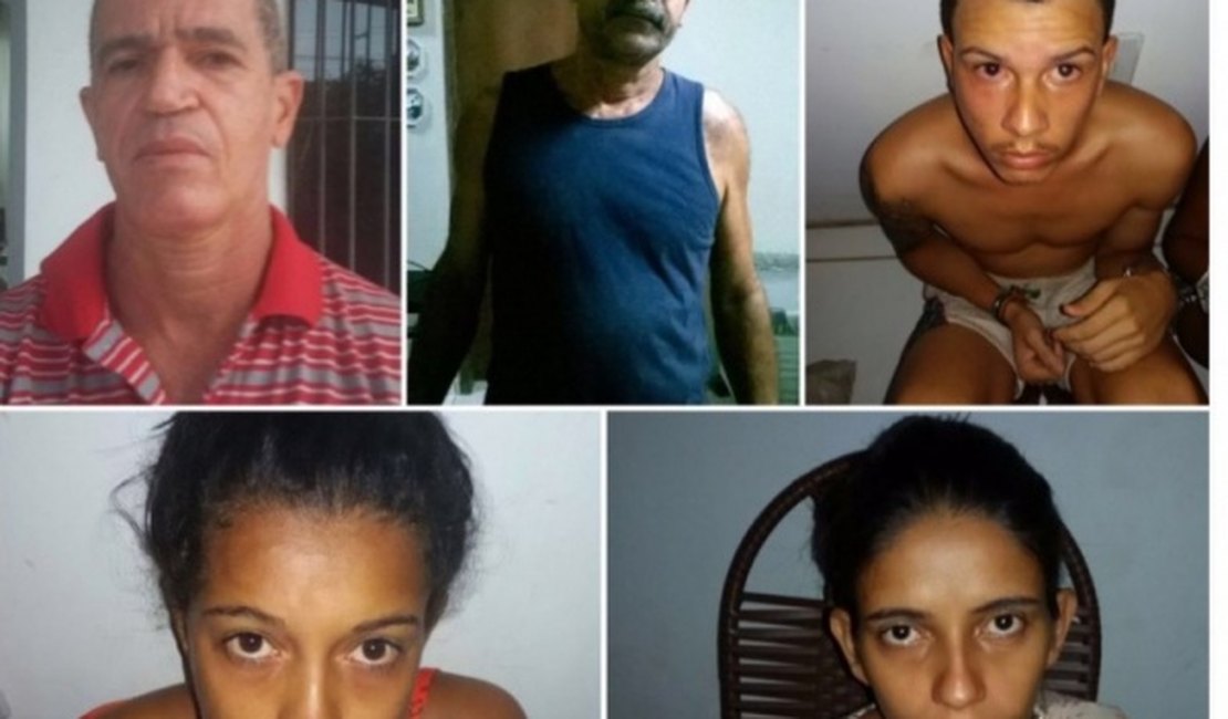 Gecoc e PM fazem operação e prendem seis suspeitos de cometer crimes em Maceió