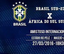 Brasil e África do Sul se enfrentam em Maceió no domingo (27)