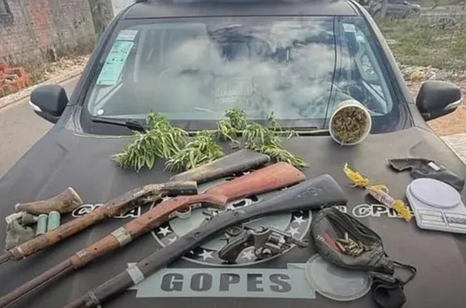 Dupla é presa por suspeita de tráfico durante operação de Carnaval em Olho d’Água Grande