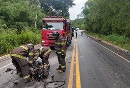 Colisão entre carreta e carro em Rio Largo deixa uma pessoa ferida