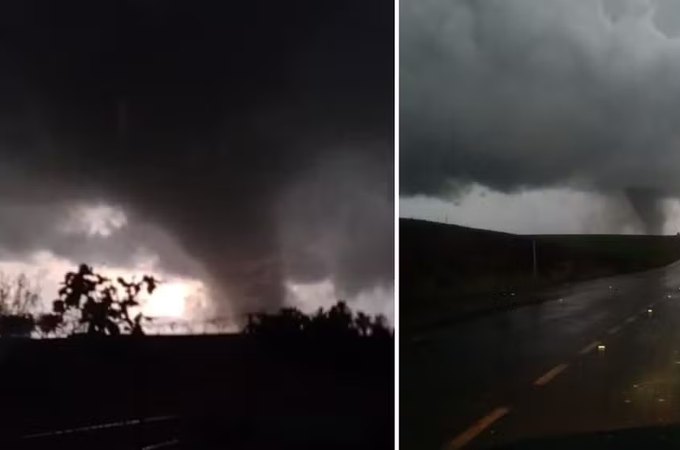 Tornado deixa feridos no Rio Grande do Sul