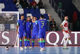 Brasil goleia a Croácia e garante classificação na Copa do Mundo de Futsal