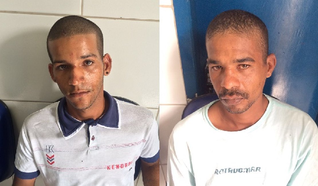 Dupla é presa em flagrante após ameaçar vítima com faca para roubar celular, em AL