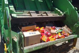 Mais de mil quilos de alimentos estragados são apreendidos em Alagoas