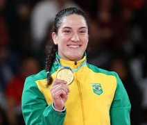 Judoca Aguiar desbanca cubana e conquista o 55º ouro do Brasil