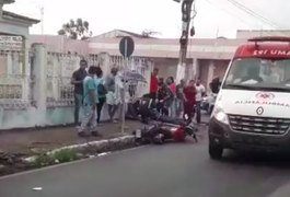 Colisão entre carro e mototáxi deixa um ferido, em Arapiraca