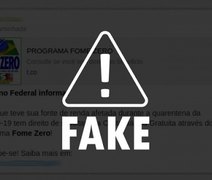 É Fake: mensagem pede cadastro para receber cestas básicas do Governo Federal