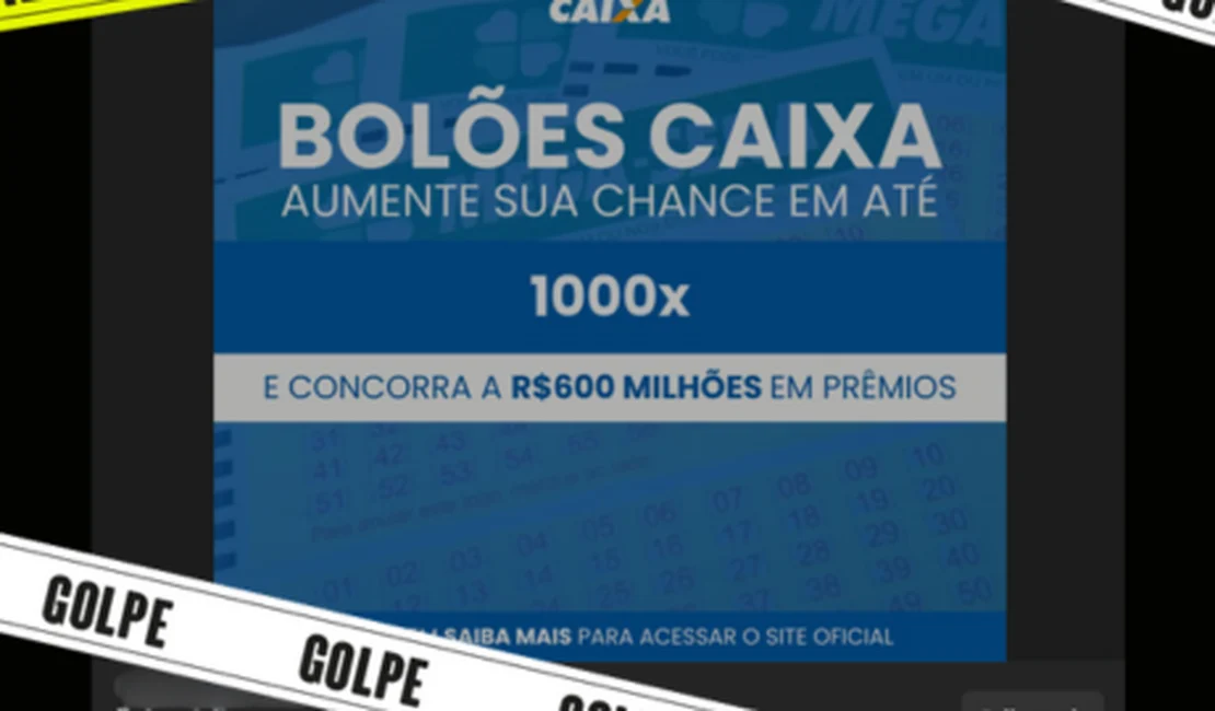 Site falso com bolão online da Caixa Econômica Federal é golpe; entenda