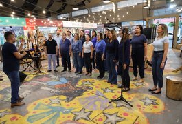 “Cantus Legis”, coro do MPAL, faz apresentação no Mercado das Artes 31 e marca contagem regressiva para o Nordeste Cantat 2025