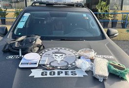 PM combate o tráfico em Campo Alegre e apreende maconha, crack e cocaína