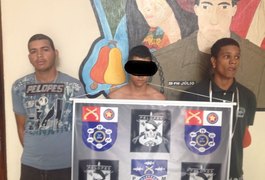 Policiais do 10º BPM pendem jovens com arma e drogas em Palmeira dos Índios