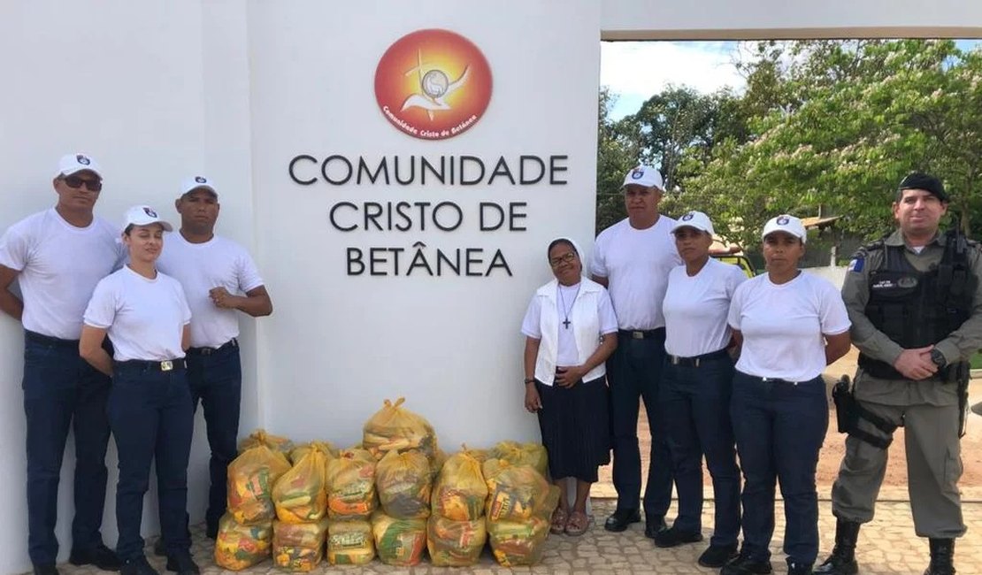 Gincana do 3º Batalhão arrecada alimentos e doa para instituições de Arapiraca