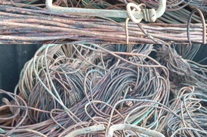 Companhia de Choque apreende fios de cobre, munições e carregador em operação em Maceió