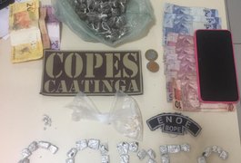 Policiais da COPES/Caatinga apreendem maconha e crack em residência em São José da Tapera