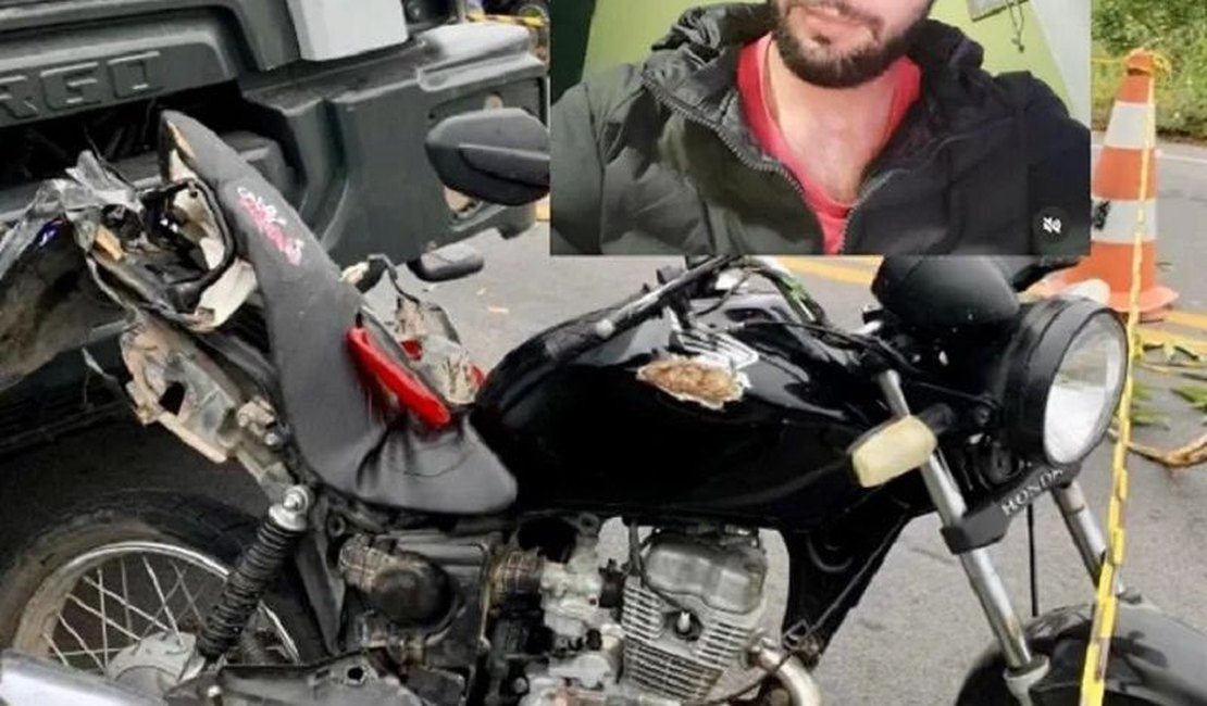 Jovem morre e pessoa fica ferida em colisão entre moto e caminhão em Pariconha