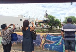 Intervenção artística no Riacho Salgadinho em Maceió chama atenção