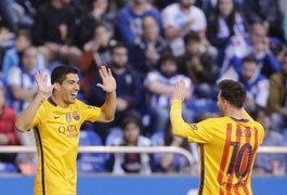 Em noite inspirada de Suárez, Barcelona faz oito no La Coruña