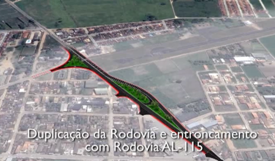 Obra de duplicação da AL-110 beneficiará mais de 700 mil alagoanos