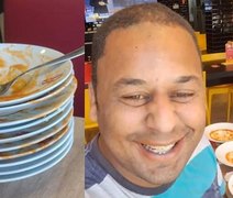 Viralizou: pintor é expulso de rodízio após comer demais e tem dinheiro devolvido