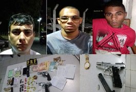 PRF prende três homens suspeitos de assalto a ônibus de estudantes