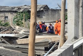 Desabamento de galpão em construção deixa três trabalhadores feridos em Arapiraca