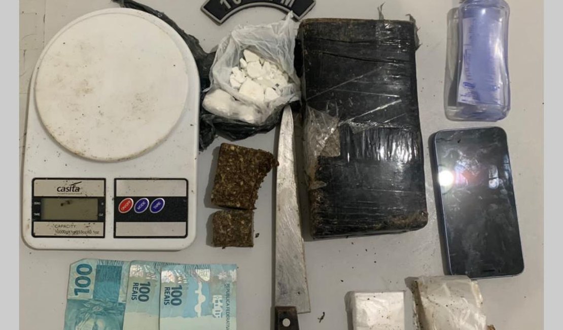 Dupla é presa por tráfico de drogas em Palmeira dos Índios