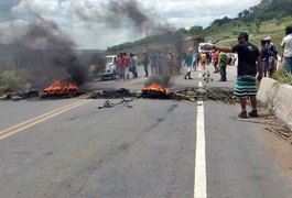 Trabalhadores fecham trecho da AL-220 próximo a Usina Porto Rico