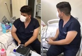 Vídeo. Médico canta para paciente  terminal com covid-19, no Piauí