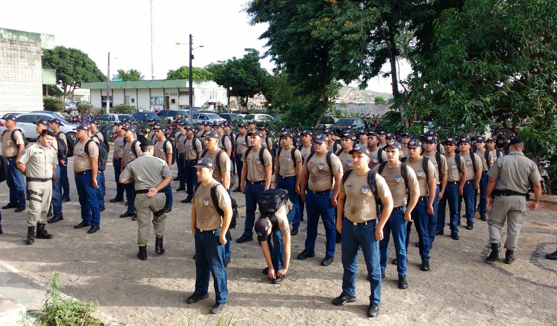 Novos soldados iniciam curso no 3° BPM, em Arapiraca