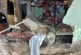 Trator sem freio invade residências deixando trabalhador morto e feridos em São Miguel dos Campos