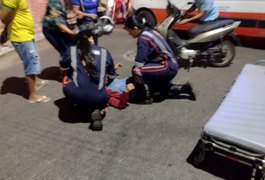 Colisão envolvendo duas motocicletas deixa uma mulher ferida, em Arapiraca