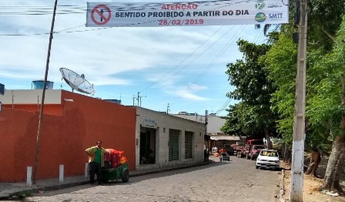 Projeto do Mercado Público deixará Rua José Lopes, em Arapiraca, com sentido único