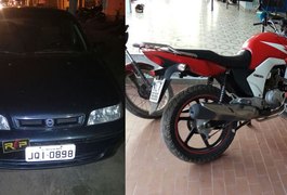 Em ações distintas, policiais do 3º Batalhão recuperam dois veículos roubados em Arapiraca