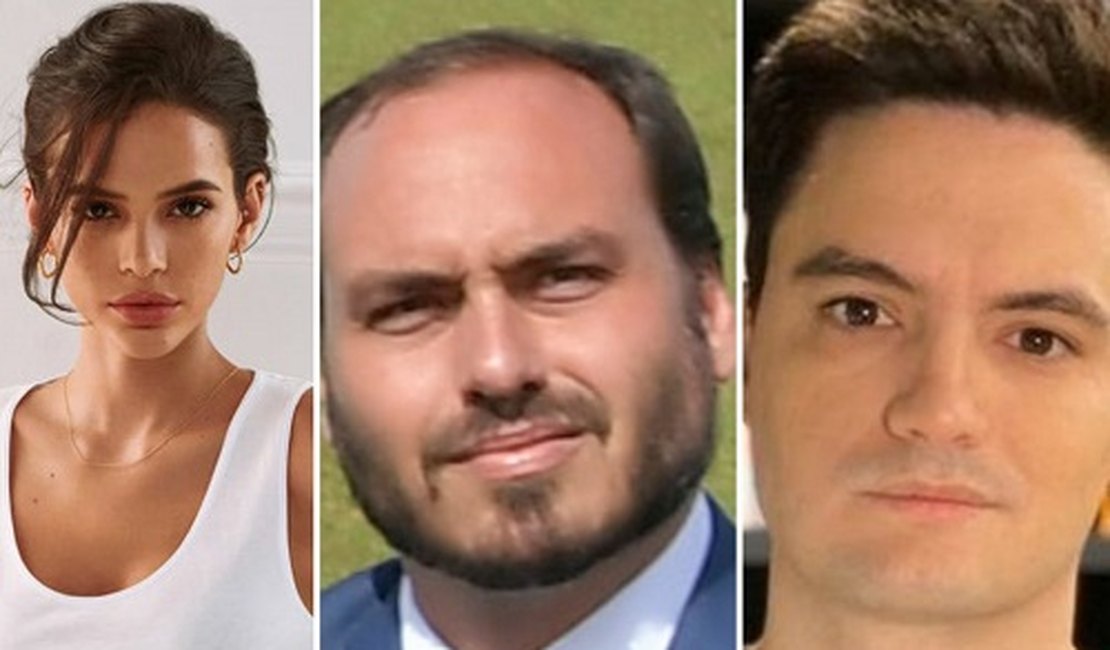 Carlos Bolsonaro abre queixa-crime contra Felipe Neto e Bruna Marquezine; entenda