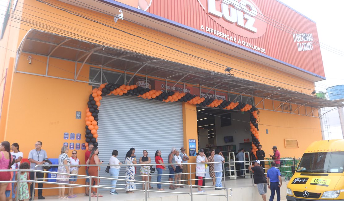 Supermercado São Luiz tem nova unidade inaugurada no Olho D’Água dos Cazuzinhos, em Arapiraca