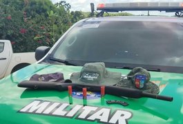Em Porto Calvo, polícia apreende arma que estava sendo usada em caça